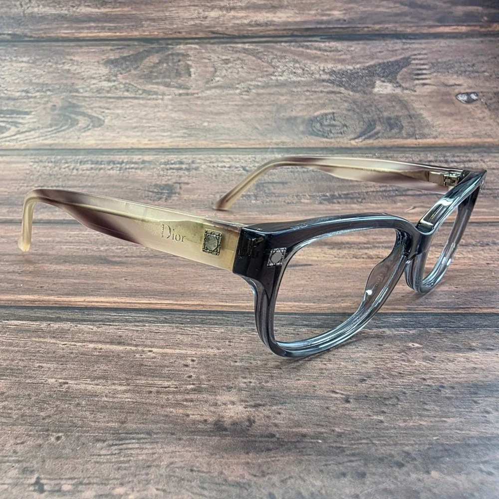 Christian Dior CD3179 HV2 140 Cat Eye Eyeglasses Grey Tan Gradient Made in Italy